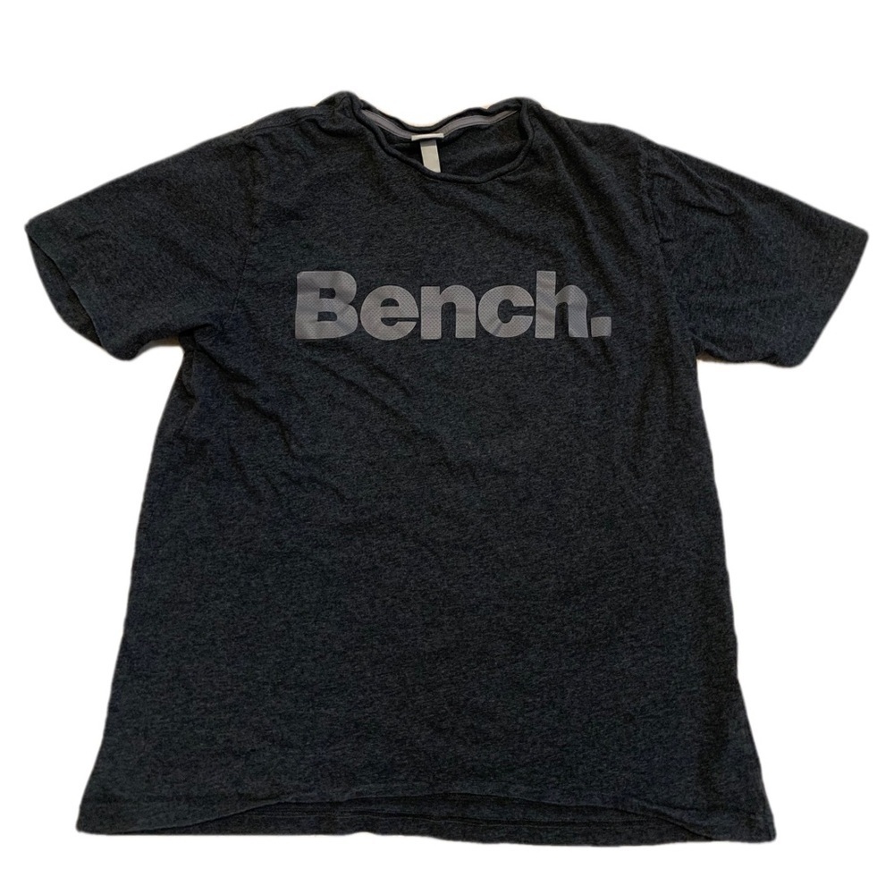 💜 Bench. Gray Graphic Logo T-Shirt S/P